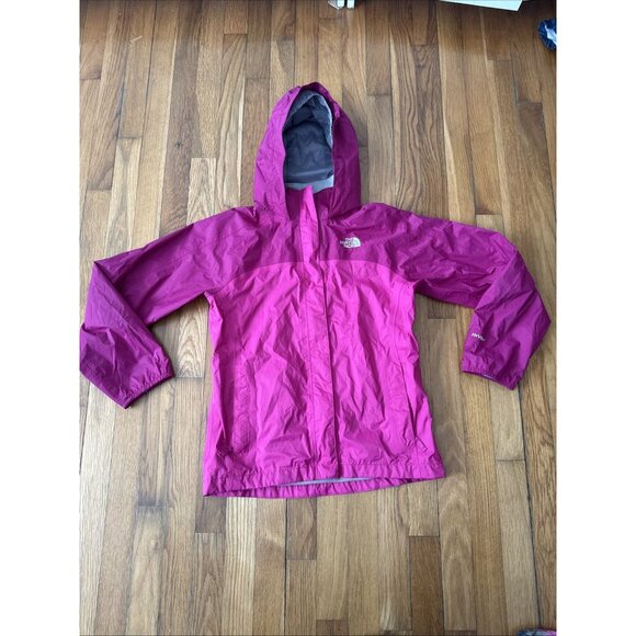 The North Face Jacket Girl's HyVent Rain Hooded Mesh Lined Size L(14/16) - Picture 1 of 7